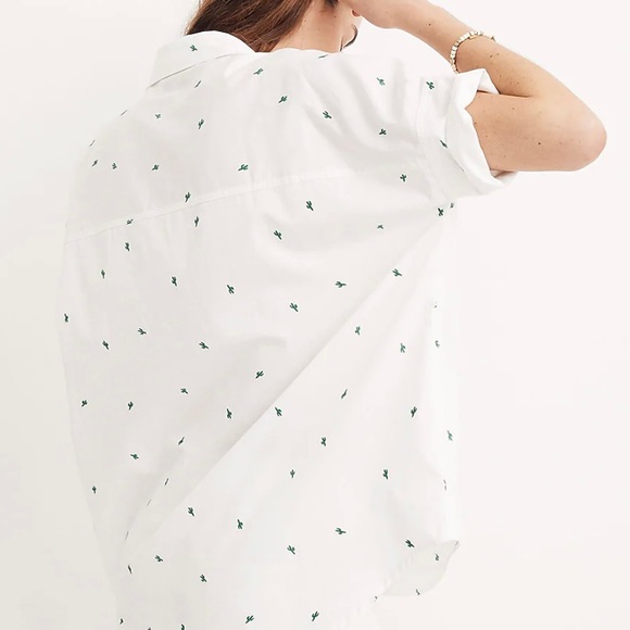 Madewell Cactus Embroidered Courier Shirt XS - Picture 4 of 7